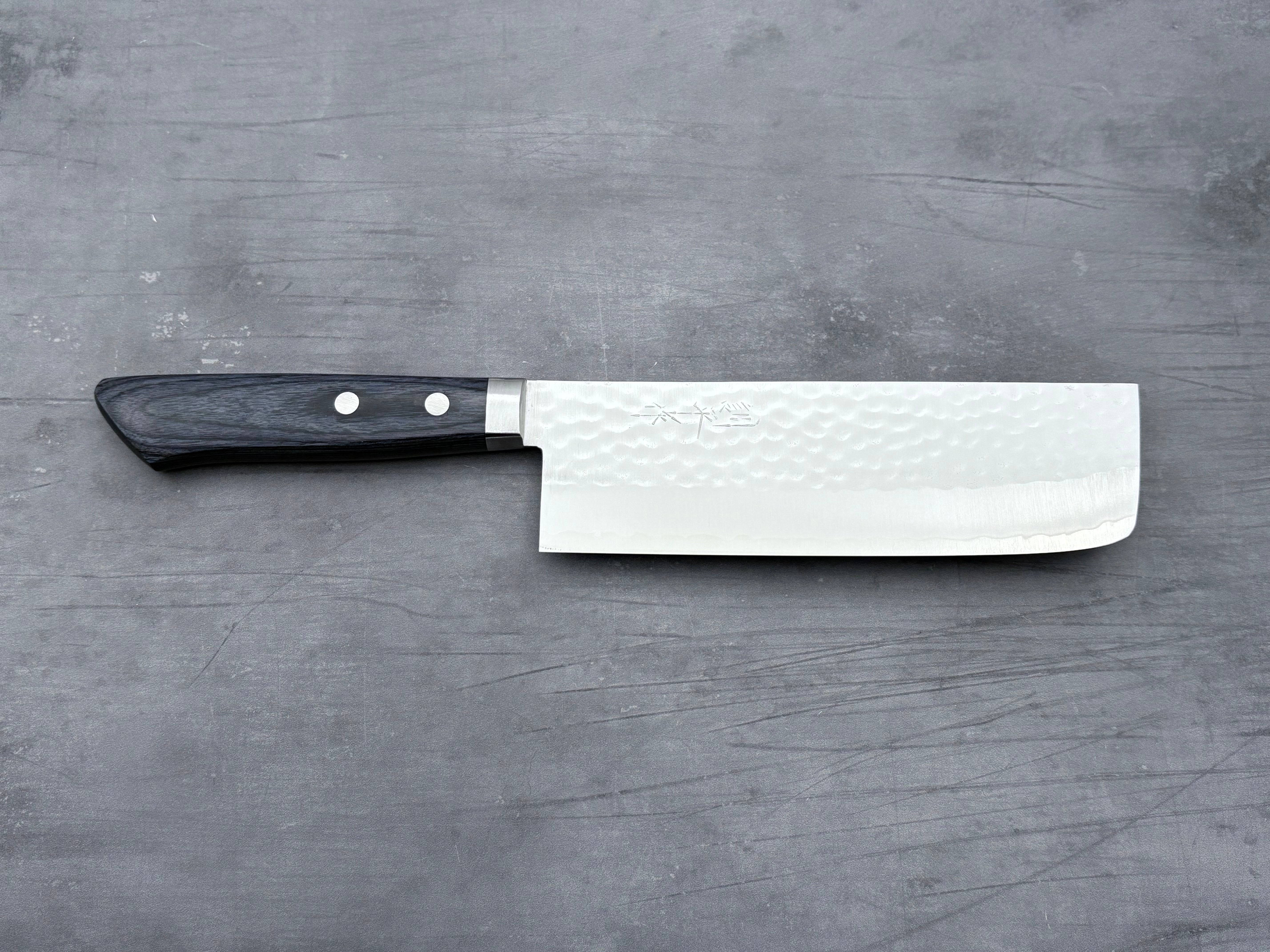 Masutani V1 Nakiri Japanese Vegetable Knife - High Carbon Stainless Steel Blade for Precise Chopping, Slicing, and Dicing - Perfect for Home Chefs and Professional Kitchens