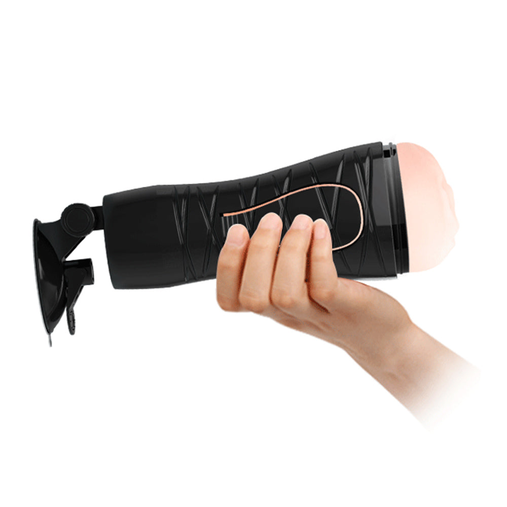 Crazy Bull Flora Vibrating Vagina Masturbator for Men - Adjustable Stand & Powerful Stimulation - Perfect for Solo Play, Couples Fun & Discreet Adult Pleasure