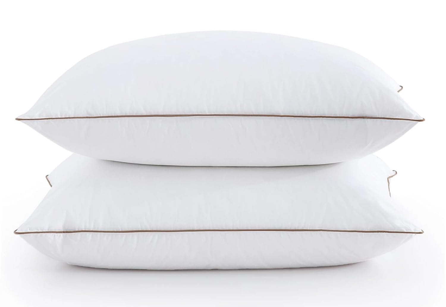 Puredown® Luxury Hotel Pillows Set of 2 - Medium Firm Support, 100% Cotton Cover, Made in USA - Perfect for Back, Stomach & Side Sleepers | Ideal for Home, Travel & Guest Rooms