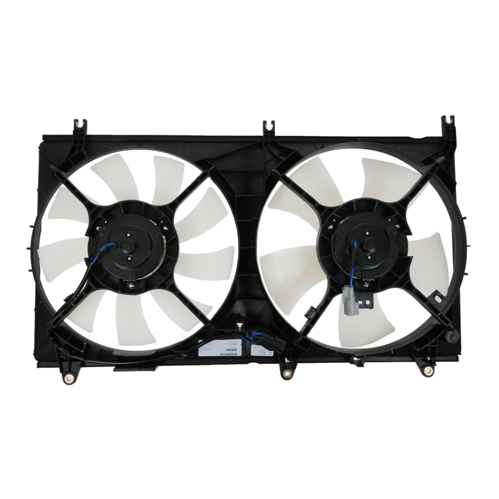 High Performance Radiator Dual Cooling Fan Assembly Compatible with 2004-2009 Mitsubishi Galant - Replacement Part MI3115120 - Perfect for Engine Overheating Prevention & Summer Driving