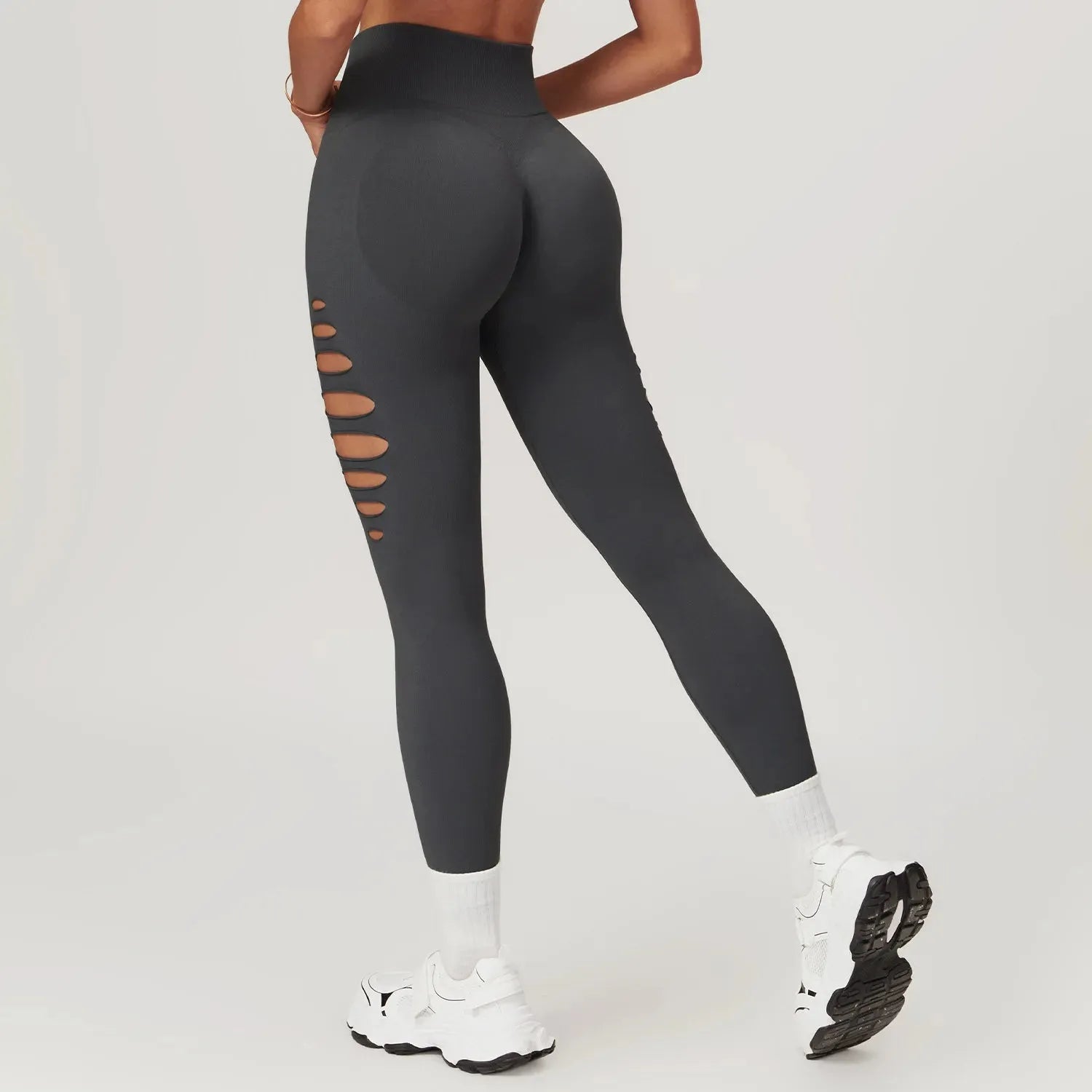 Seamless Yoga Pants for Women - High Waist Workout Leggings with Hollow Out Design, Running Tights & Gym Clothing | Perfect for Yoga, Fitness, Running and Daily Wear
