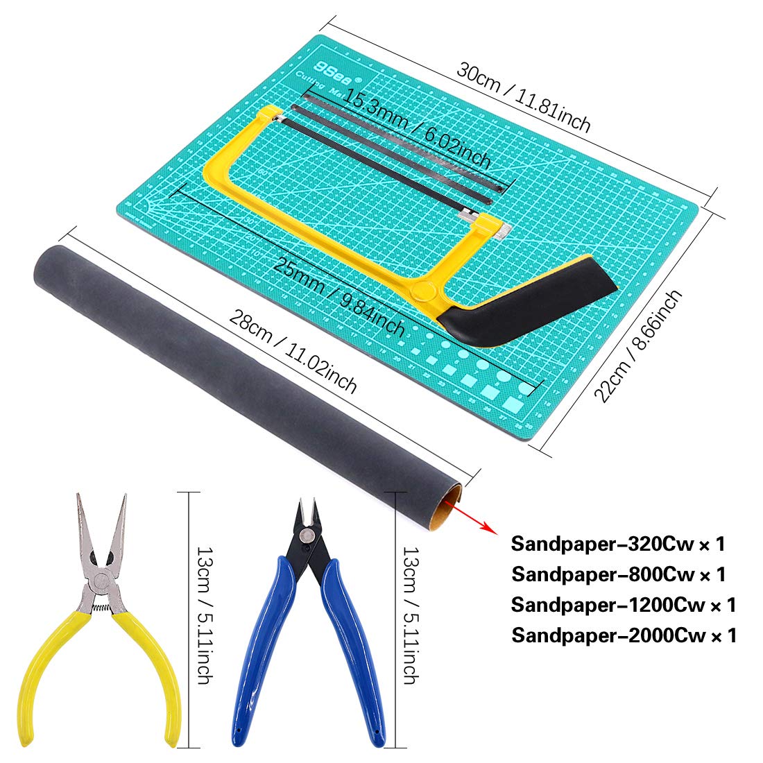 Keadic 87Pcs Gundam Model Tools Kit for Car & Hobby Building
