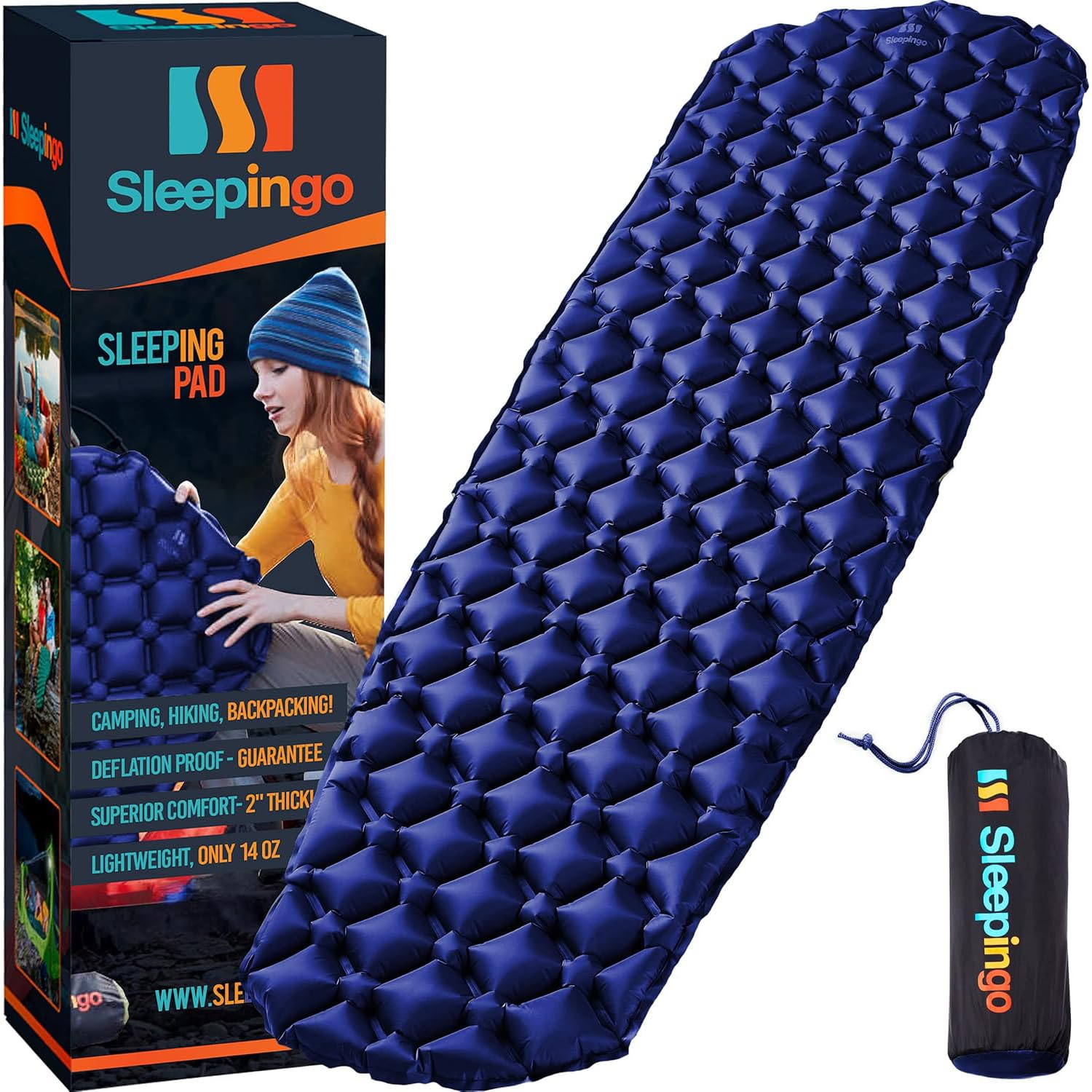 Ultralight Inflatable Camping Mat - 73.5