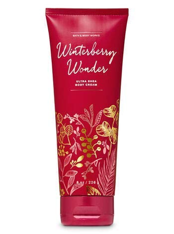 Bath & Body Works Winterberry Wonder Ultra Shea Body Cream - 24 Hour Deep Moisturizing for Dry Skin - 8 oz (226g) - Perfect for Winter Hydration & Holiday Gift Giving