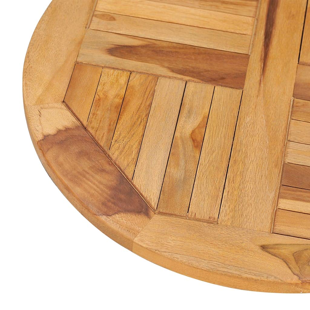 FAMIROSA Rotating Lazy Susan Turntable - Solid Teak Wood Serving Tray for Dining Table, Kitchen Counter, Buffet & Party Serving | Durable Spinning Tray for Food Display, Spices Organization & Home Decor