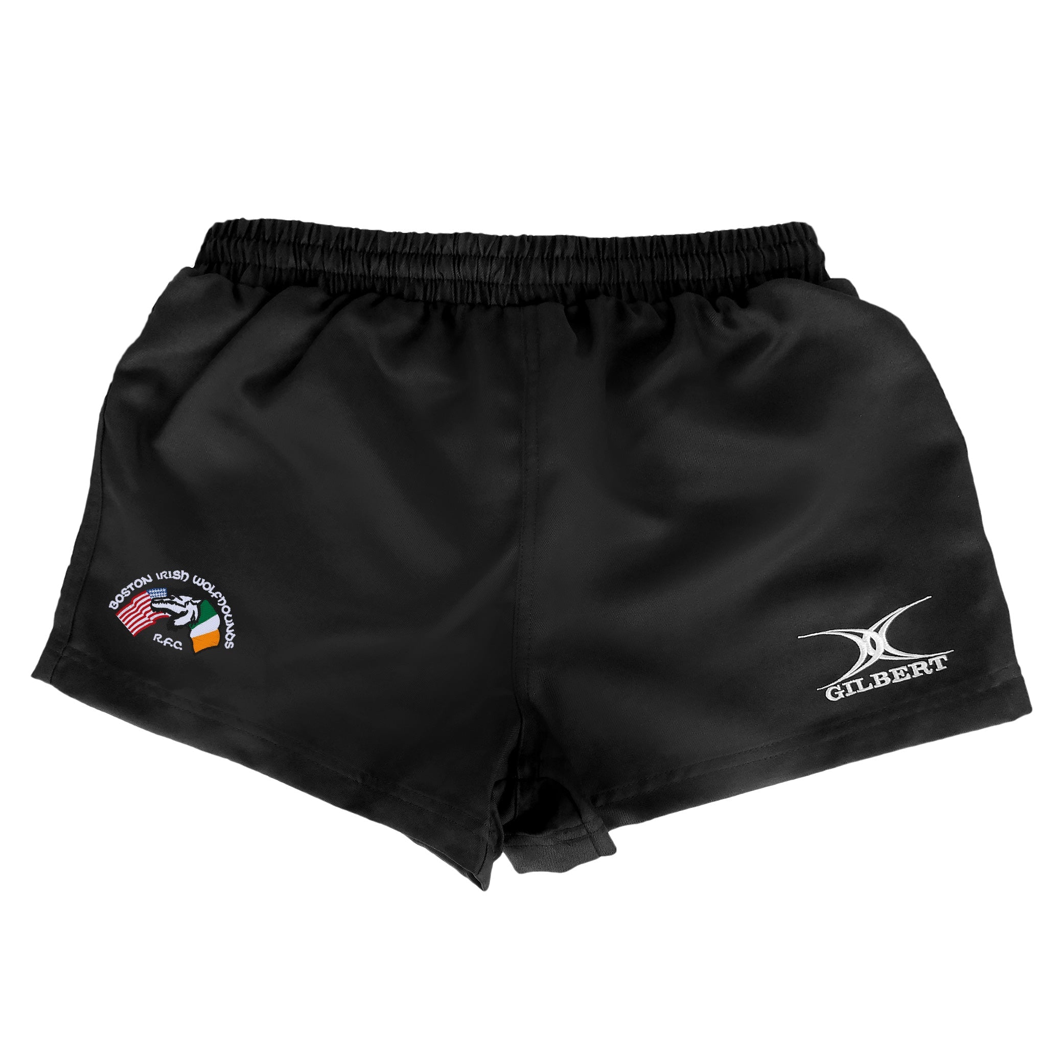Boston Irish Wolfhounds YRFC Gilbert Saracen Rugby Shorts - Men's Athletic Performance Shorts for Rugby Training & Match Play