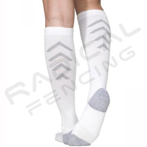 Sigvaris 401 Athletic Recovery Fencing Socks - Compression Socks for Sports & Post-Workout Recovery - Ideal for Fencers, Runners & Athletes