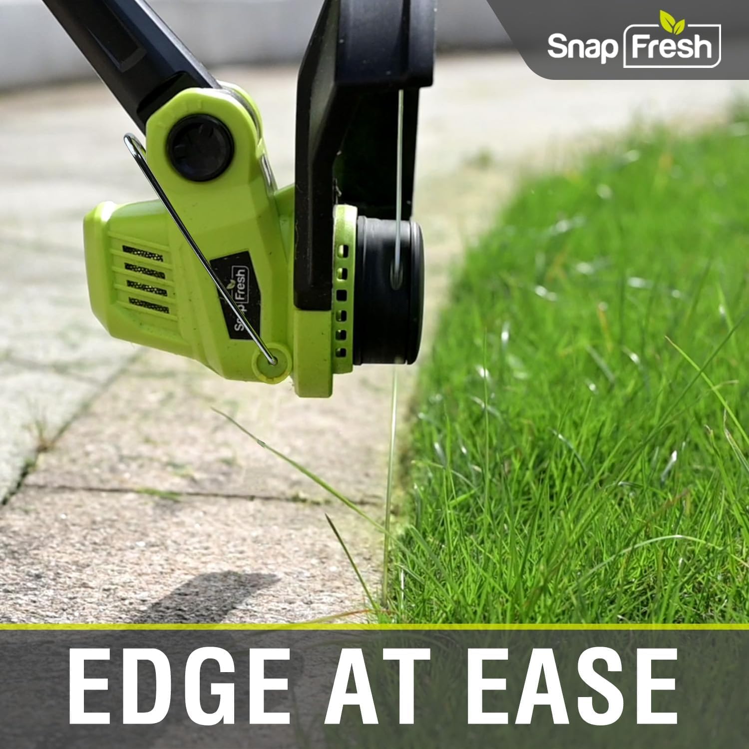 **SnapFresh 20V Cordless String Trimmer - Electric Lawn Trimmer with 2.0Ah Battery & Fast Charger, Lightweight Adjustable Angle Trimmer for Garden, Yard, and Lawn Edging - Perfect for Home Landscaping and DIY Lawn Care**