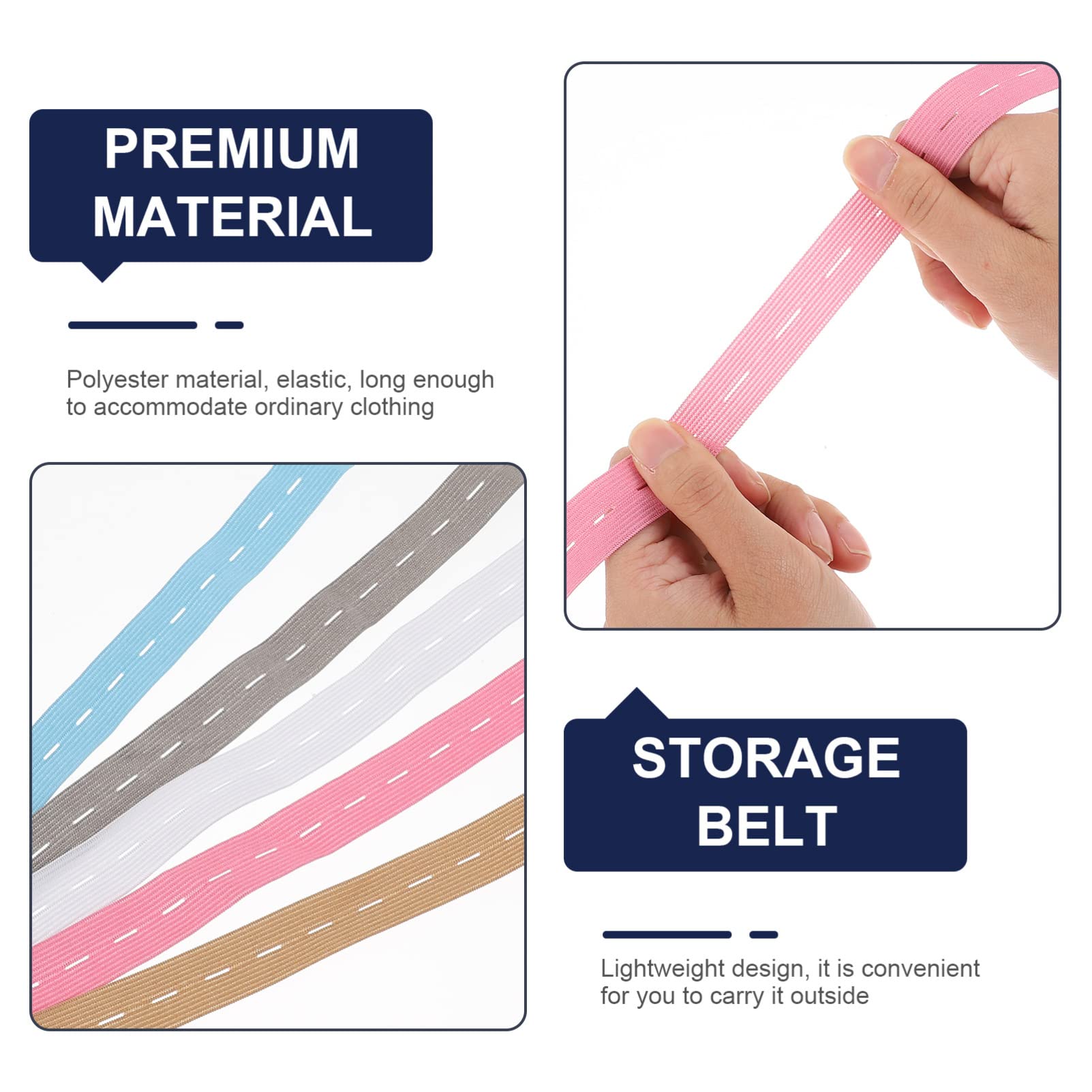 25pcs Elastic Bike Bands - Adjustable Luggage Straps for Suitcases, Clothing Storage, Travel & Sweater Organization - Durable Polyester Bicycle Accessories for Secure Packing & Transport