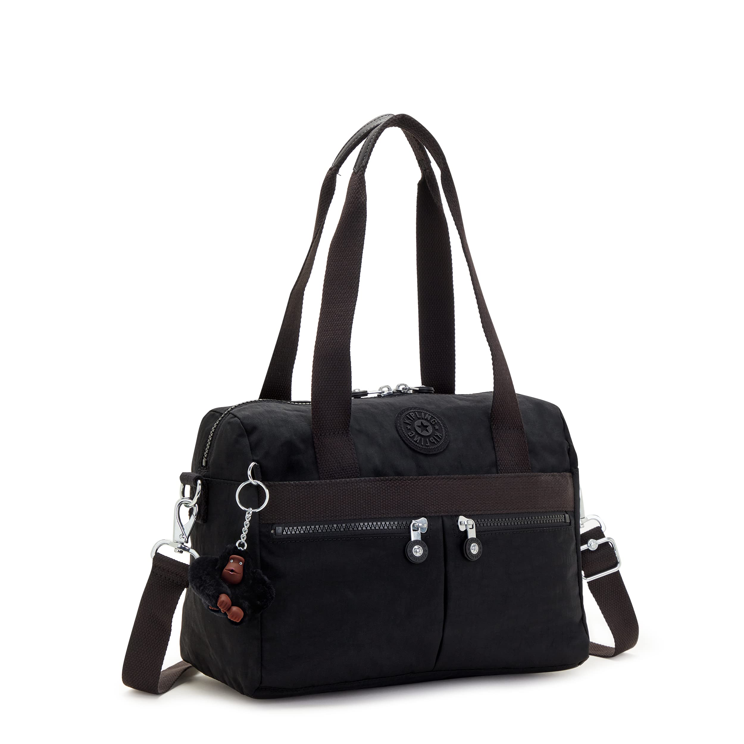Kipling Women's Klara Handbag - Stylish Crinkle Nylon Purse with Removable Shoulder Strap & Dual Carry Handles | Perfect for Work, Travel & Everyday Use | Organize Your Essentials in Style