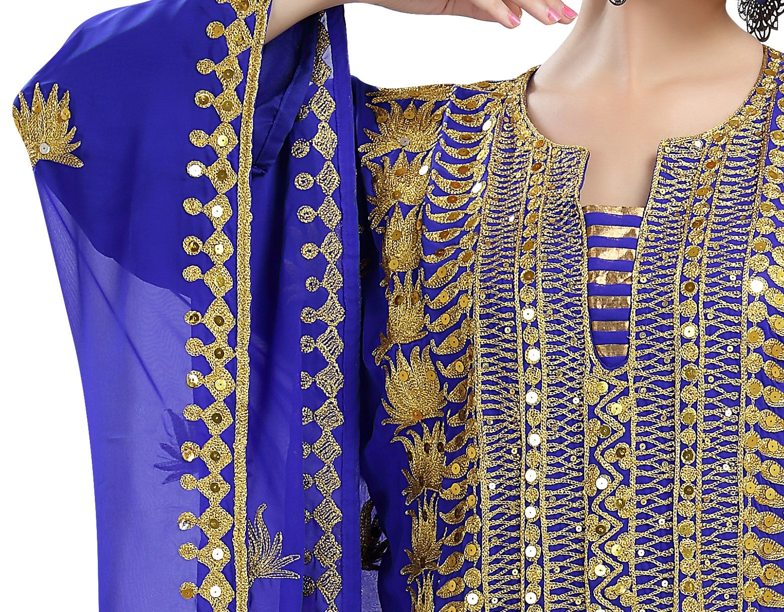 Elegant Henna Party Arabian Farasha Maxi Dress for Women - Perfect for Weddings, Festivals & Special Occasions