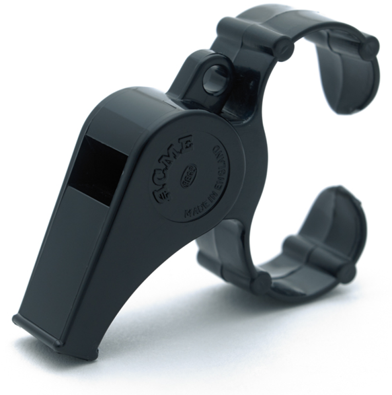 477/660 Finger Grip Plastic Whistle - Loud Referee Sports Whistle with Finger Loop for Coaches, Lifeguards, and Outdoor Activities - Perfect for Soccer, Swimming, and Emergency Signaling