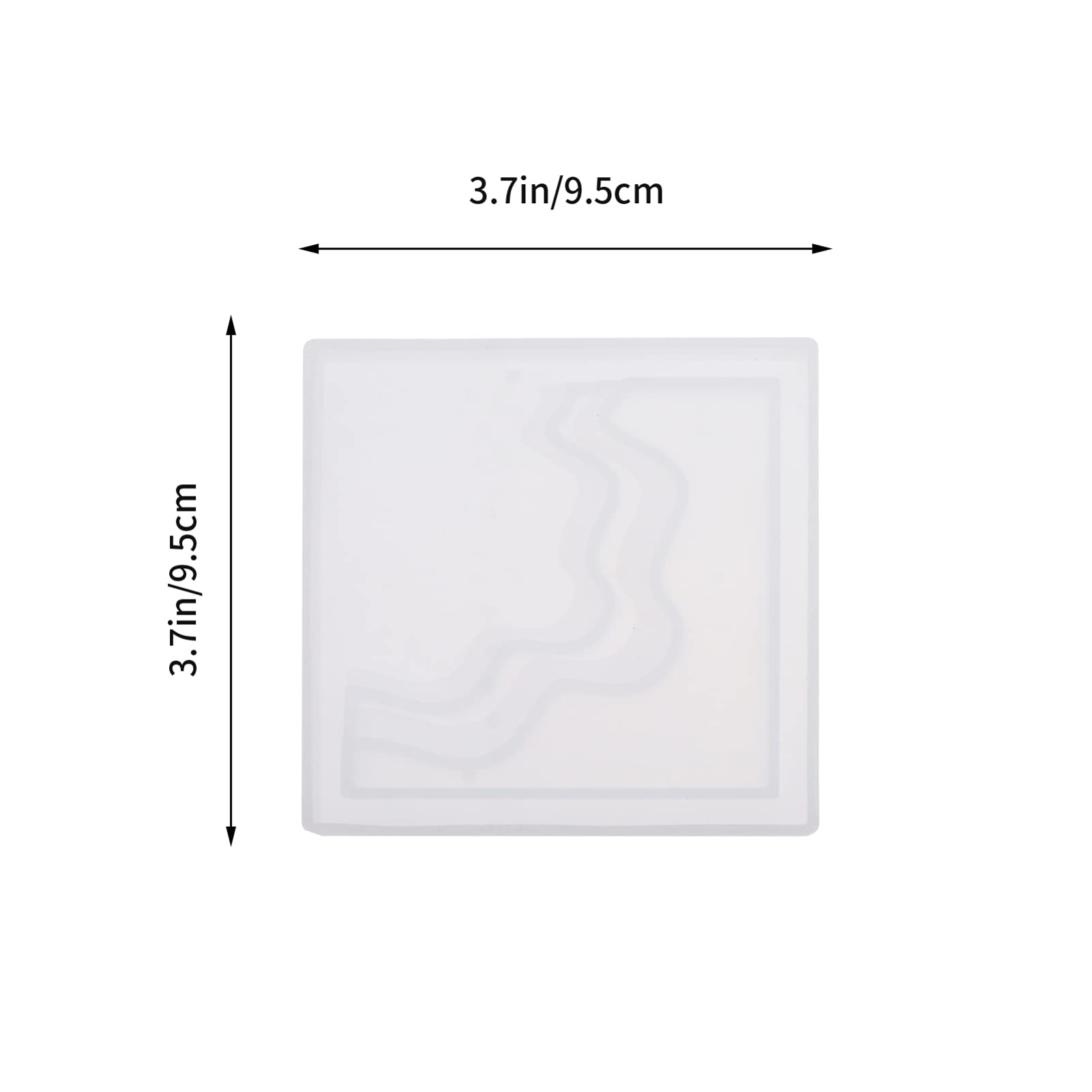 EXCEART 2-Pack Silicone Coaster Molds for DIY Epoxy Resin Casting - Round Drink Coaster Molds, Candle Holder & Plate Dish Molds - Perfect for Handmade Crafts, Home Decor & Gift Making