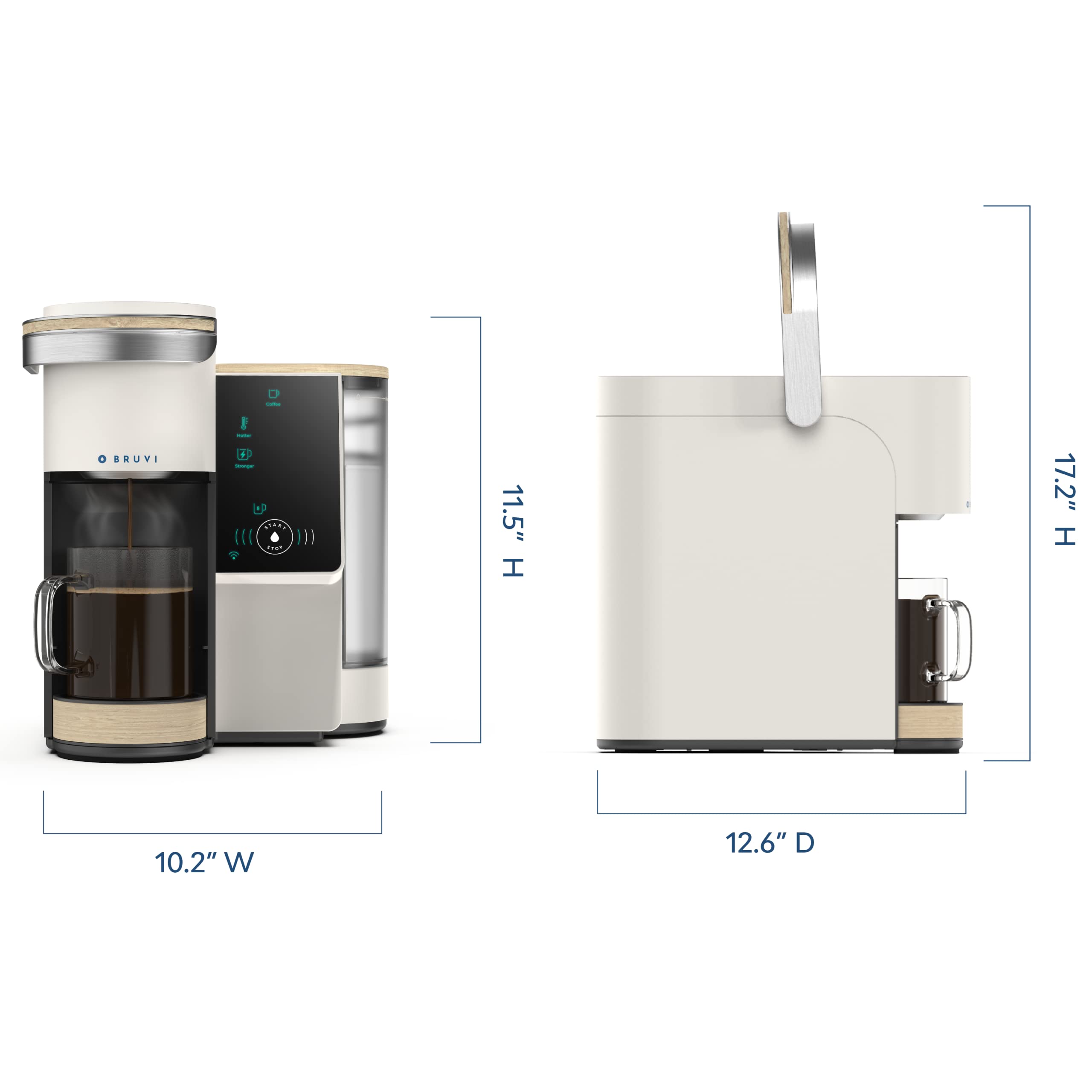 Premium Single-Serve Coffee Maker with 20 B-Pods - Compatible with Coffee & Espresso - Perfect for Home, Office or Travel Use