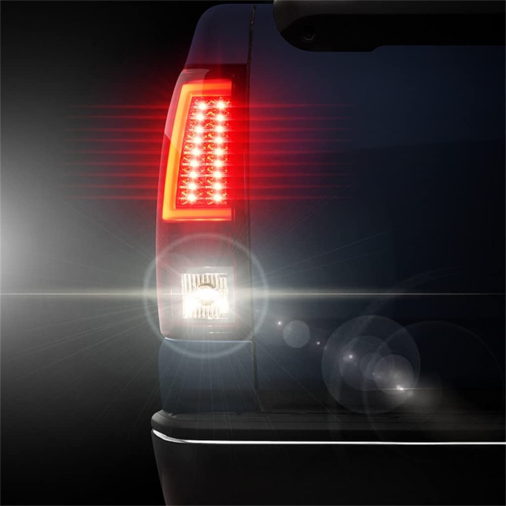 Spyder V2 LED Red Smoke Tail Lights Pair for Chevy Silverado 1500/2500 (2003-2006) - Model 5081933 | Enhanced Visibility & Style for Night Driving & Custom Truck Upgrades