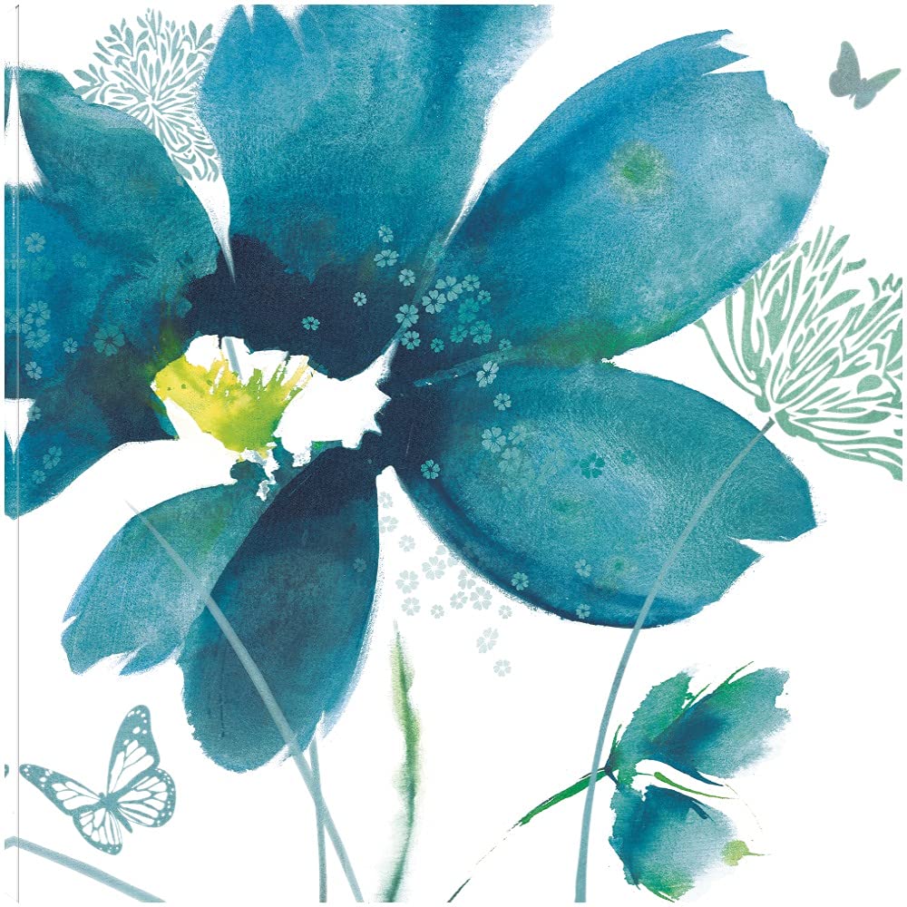 Blue Dawn Fine Art Canvas Wall Decor by Ruth Yardley - 22x22 Inch Ready-to-Hang Painting for Living Room, Bedroom, Office & More - Modern Abstract Artwork for Home & Commercial Spaces