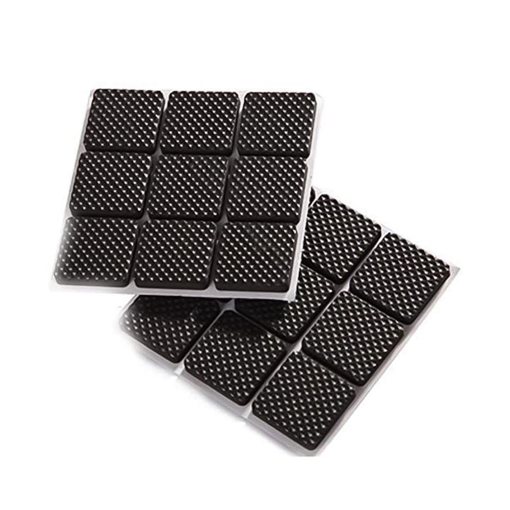 VOLO Non-Slip Self-Adhesive Square Felt Pads - 32 Pack Black Furniture Floor Protectors for Chairs, Sofas & Tables - Noise Reduction, Scratch Prevention & Surface Protection (Ideal for Hardwood Floors & Tile)