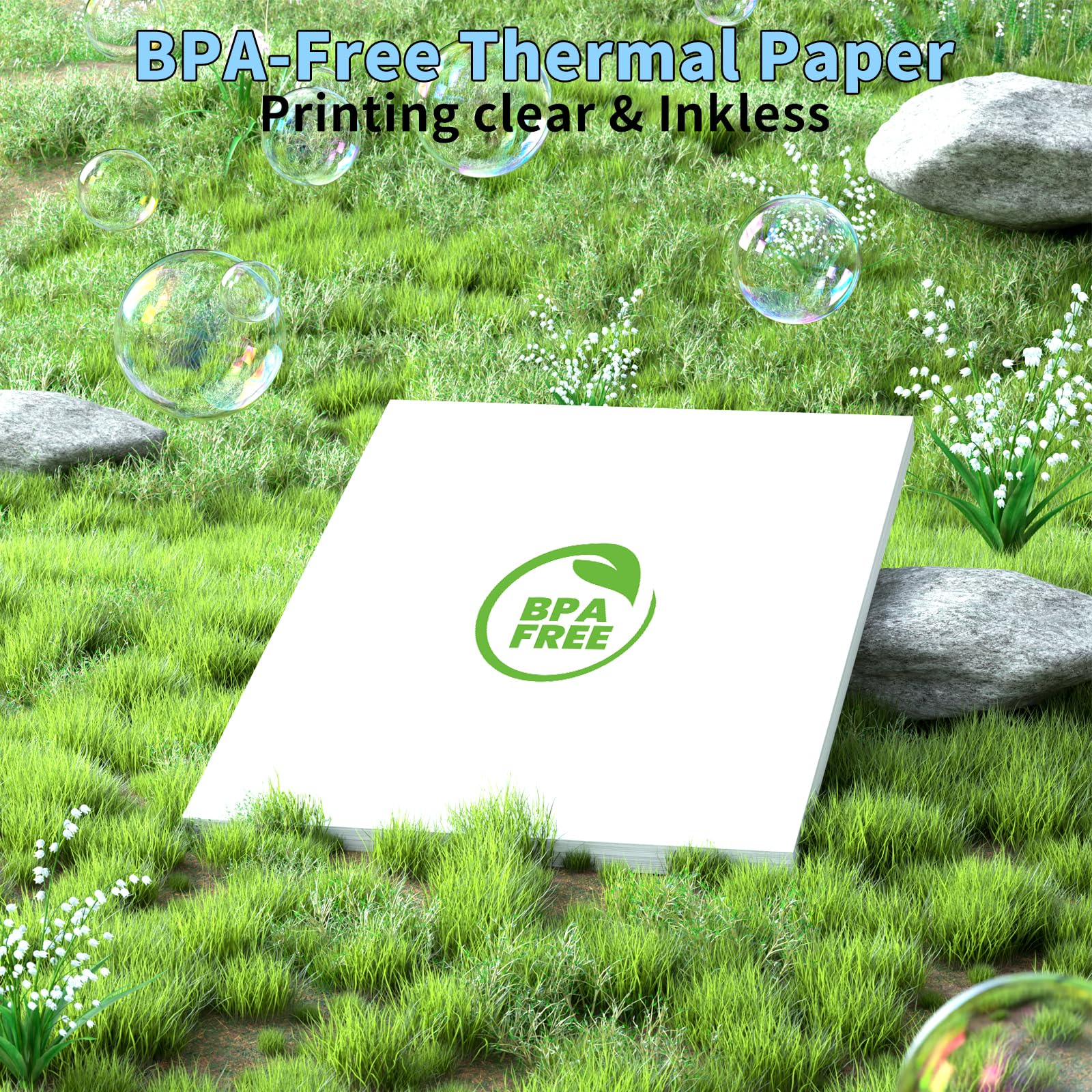 BESTEASY 8.5 x 11 Inches Thermal Printer Paper - 200 Sheets US Letter Size, BPA-Free Thermal Paper for M832, M834, MT800 Printers | Ideal for Receipts, Labels & Shipping Documents