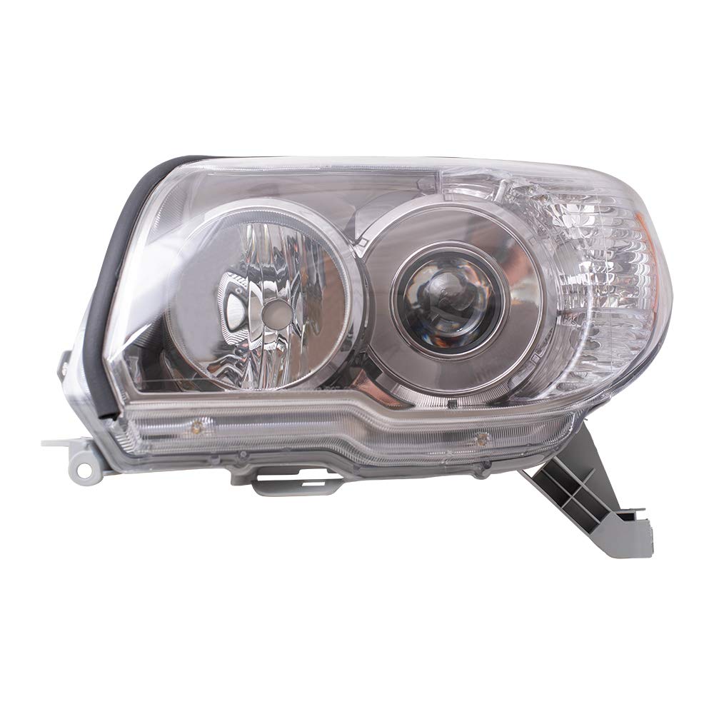 Brock Replacement Headlights for 2006-2009 Toyota 4Runner SUV - Driver & Passenger Side Smoked Bezels Headlamps (Compatible with OEM 81170-35451 & 81130-35471) - Perfect for Night Driving & Off-Road Adventures