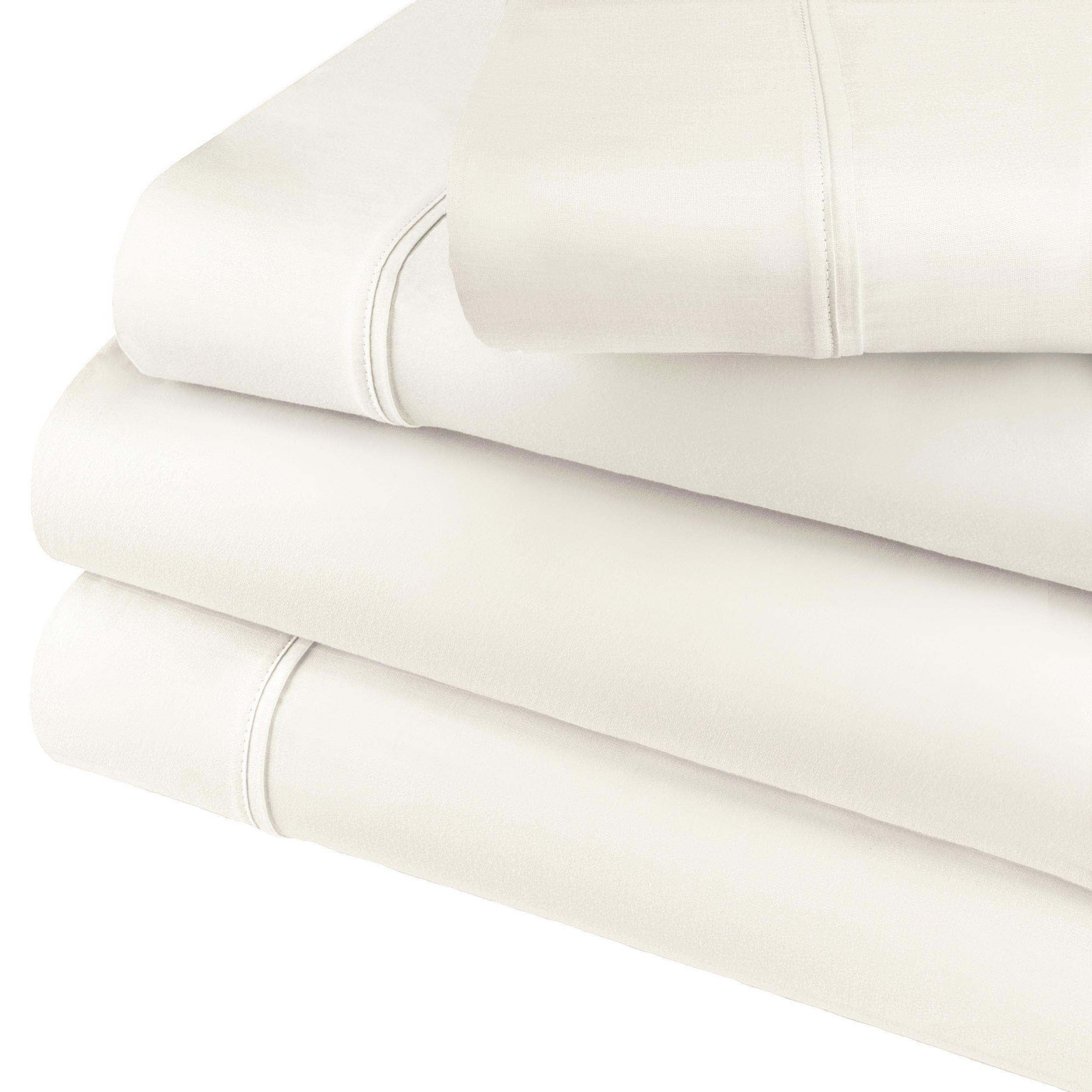 800 Thread Count Cotton Blend Deep Pocket Sheet Set - Ultra Soft & Breathable Bed Sheets for Queen & King Size Beds - Perfect for Luxury Hotels & Home Bedroom Decor