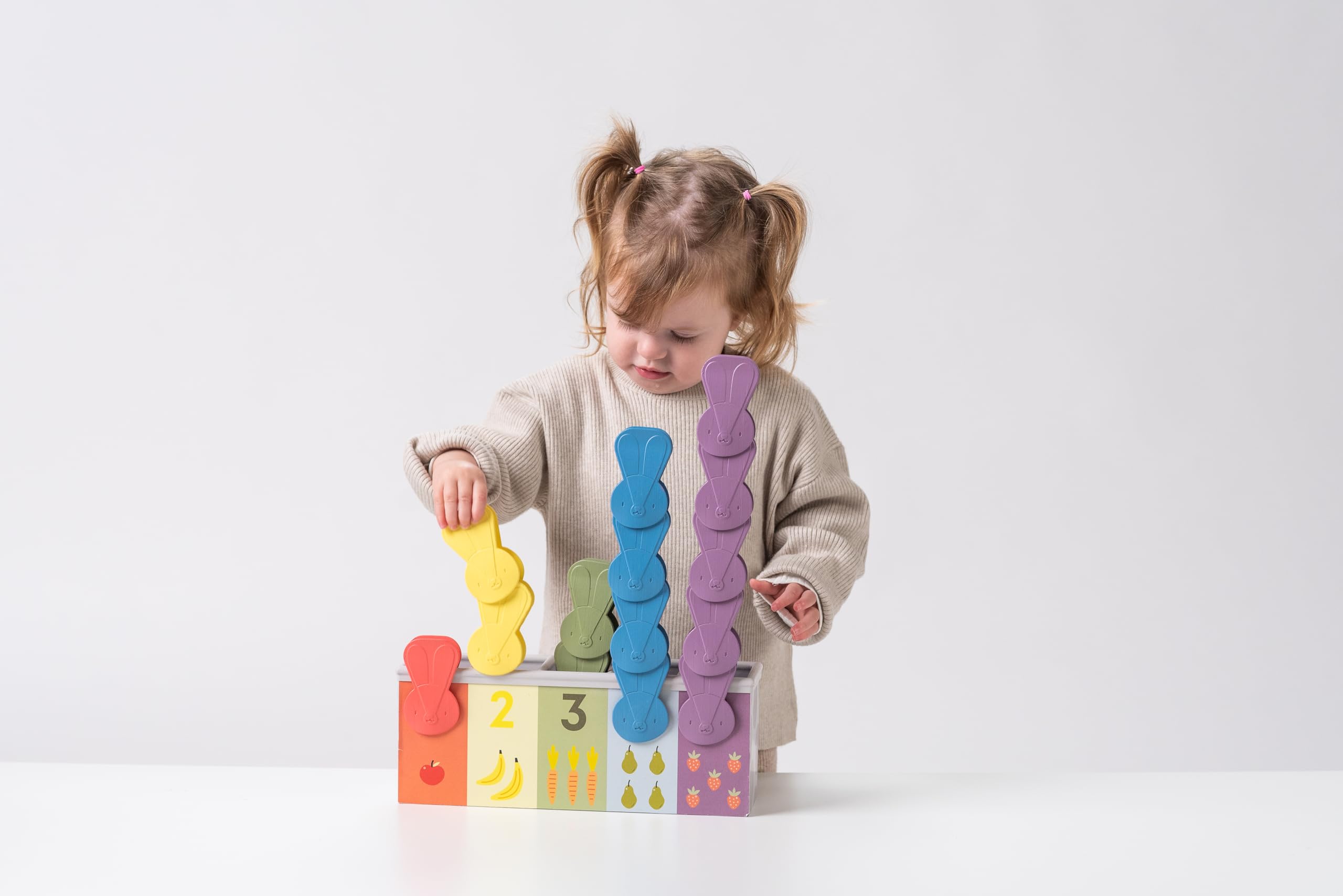 Taf Toys Match & Count Bunny Toy - Educational Counting Game for Toddlers & Preschoolers - Perfect for Early Learning, Playtime, and Birthday Gifts