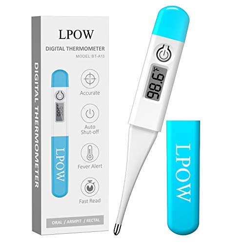 Fast & Accurate Digital Thermometer for Oral, Armpit & Rectal Use - Instant Body Temperature Reading for Adults, Kids & Babies - Perfect for Home, Travel & Medical Use