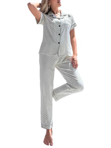White Polka Dots