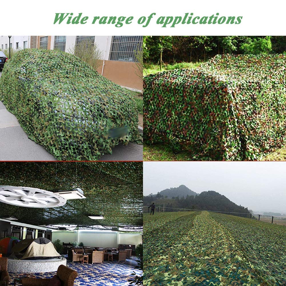 Woodland Camouflage Netting with Mesh Backing - Military Grade Jungle Camo Cover for Hunting, Camping & Outdoor Activities | Perfect for Ground Blinds, Sunshade & Party Decorations | Durable One-Person Concealment Solution for Tactical Operations & Wilderness Survival