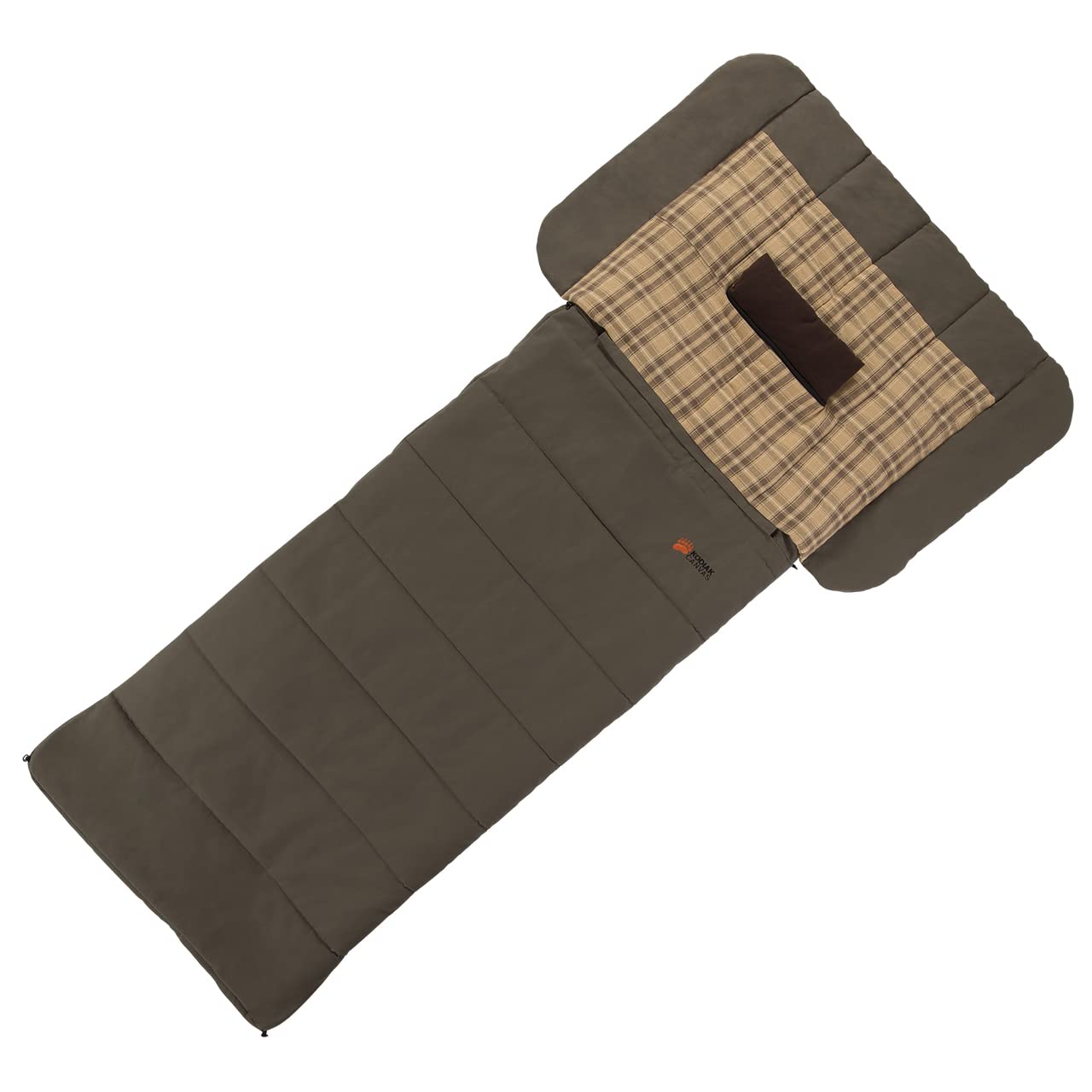 Kodiak Canvas Z Top Sleeping Bag -20°F Extreme Cold Weather XLT (Extra Large Tall) for Camping, Hiking & Outdoor Adventures