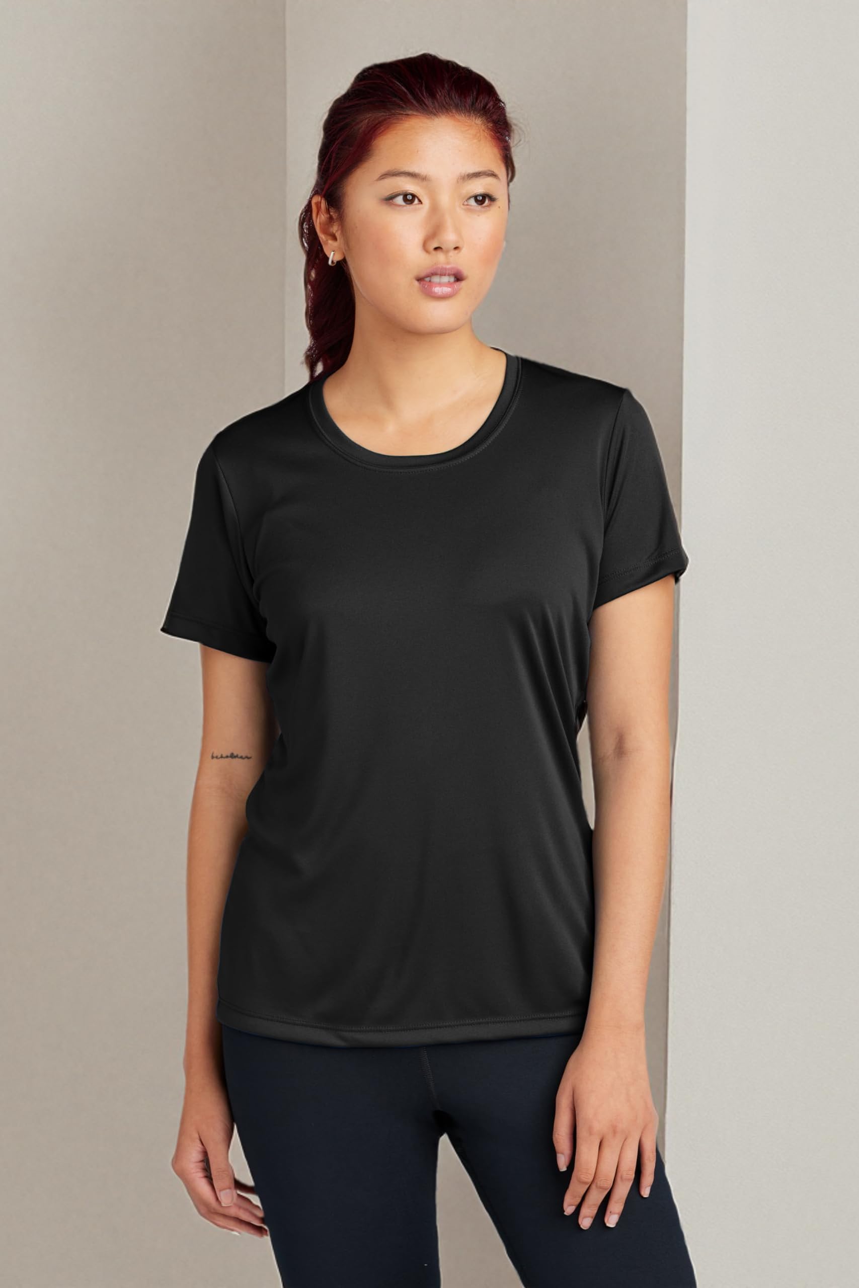 Premium Workout Tops for Women - Moisture Wicking Gym Shirts & Exercise Tops - Plus Size Activewear for Yoga, Running & Fitness Training