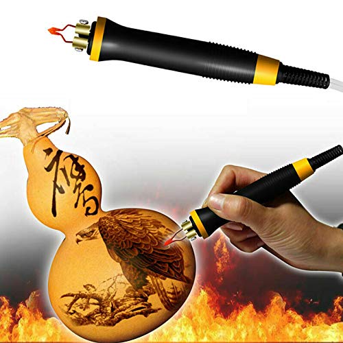 Weimei 110V 50W Pyrography Wood Burning Kit with Digital Display - Adjustable Temperature Wood Burner Tool, 2 Pen Set for Wood Craft & DIY Art Projects - Perfect for Woodworking, Leather Burning, and Calligraphy Designs