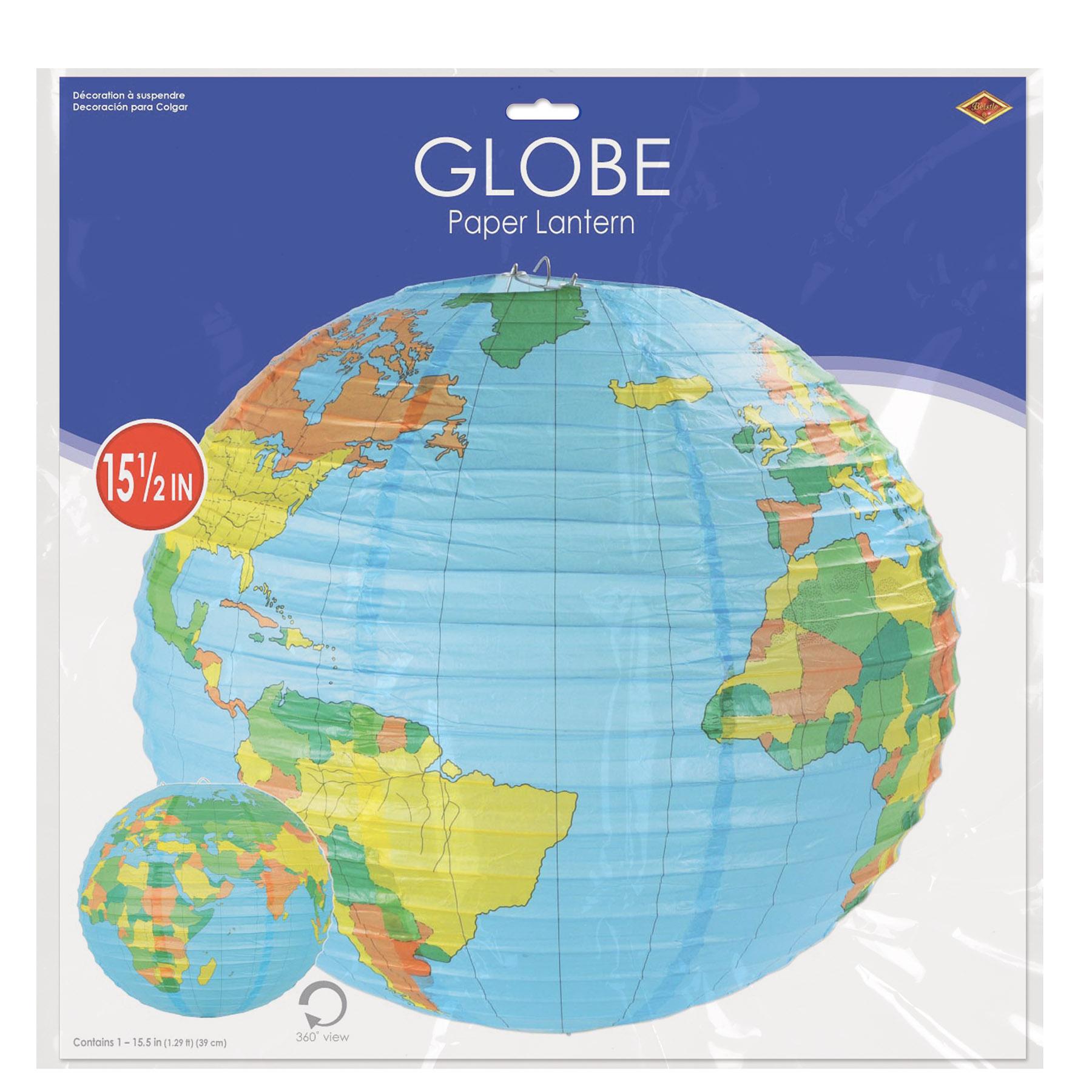 12 Pack Beistle Globe Party Paper Lanterns - Colorful Hanging Decorations for Birthday, Wedding & Baby Shower Events - Perfect for Indoor & Outdoor Celebrations