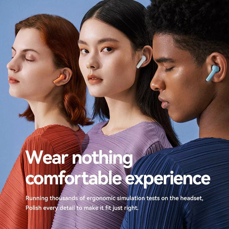 Sanag T40S Pro Wireless Bluetooth Earbuds, Half In-Ear TWS Stereo Headphones with Mic for iPhone Android - Perfect for Gym, Running, Commuting & Workouts