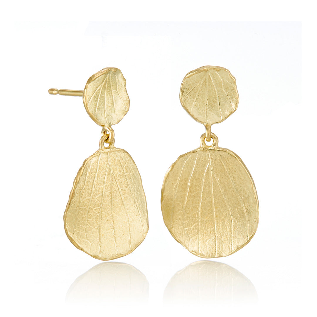 Hydrangea Petal Drop Earrings for Women - Dainty Floral Dangle Earrings for Wedding, Party & Everyday Wear - Hypoallergenic Silver Jewelry Gift