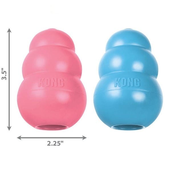 Kong Puppy Dog Chew Toy - Durable Rubber Chew Toy for Puppies & Small Dogs (3 Sizes) - Perfect for Teething, Training & Playtime