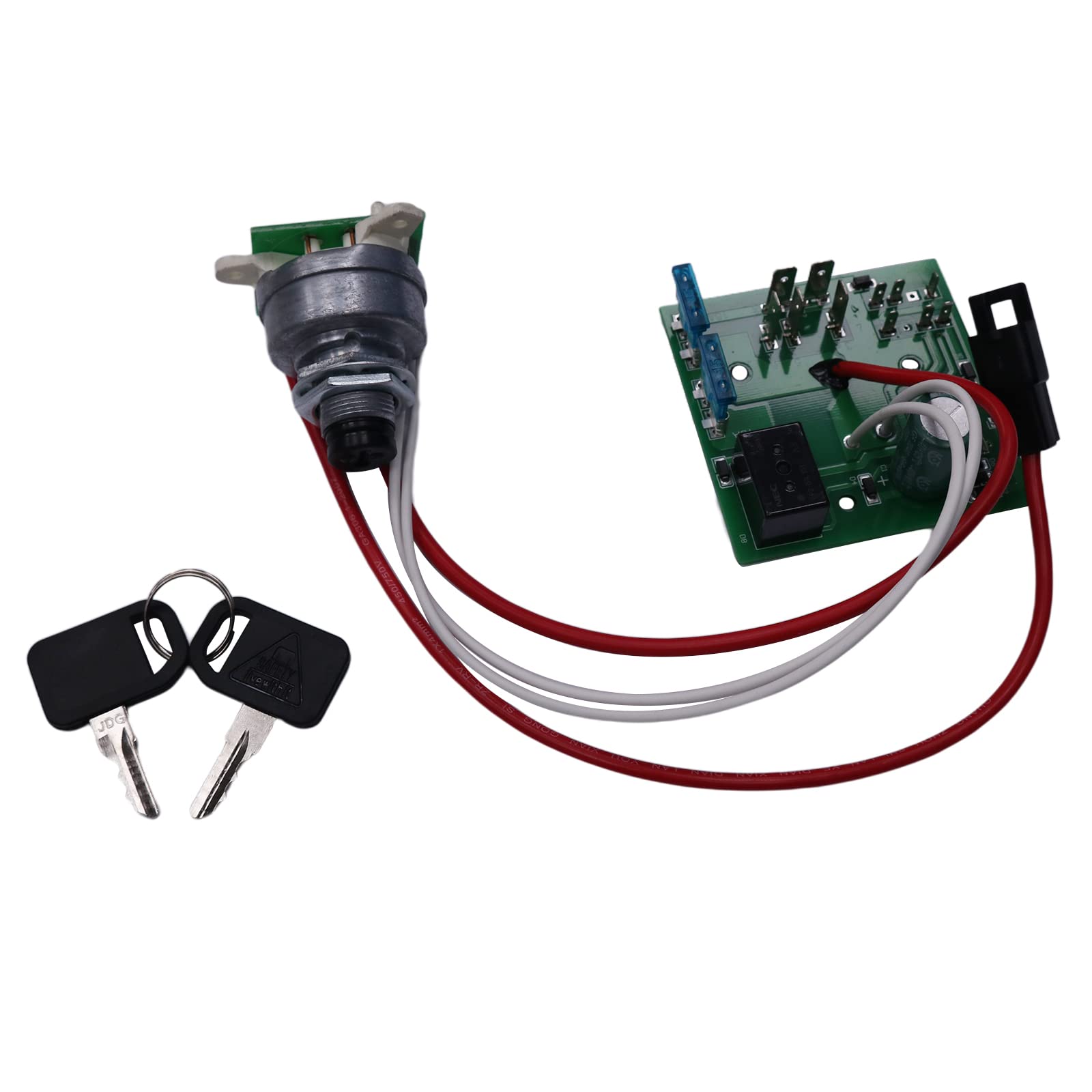 Solarhome AM122913 Starter Ignition Key Switch Module - Compatible with John Deere 325 335 345 Lawn & Garden Tractors (Serial# Below 070000) - Perfect for Tractor Maintenance & Repair