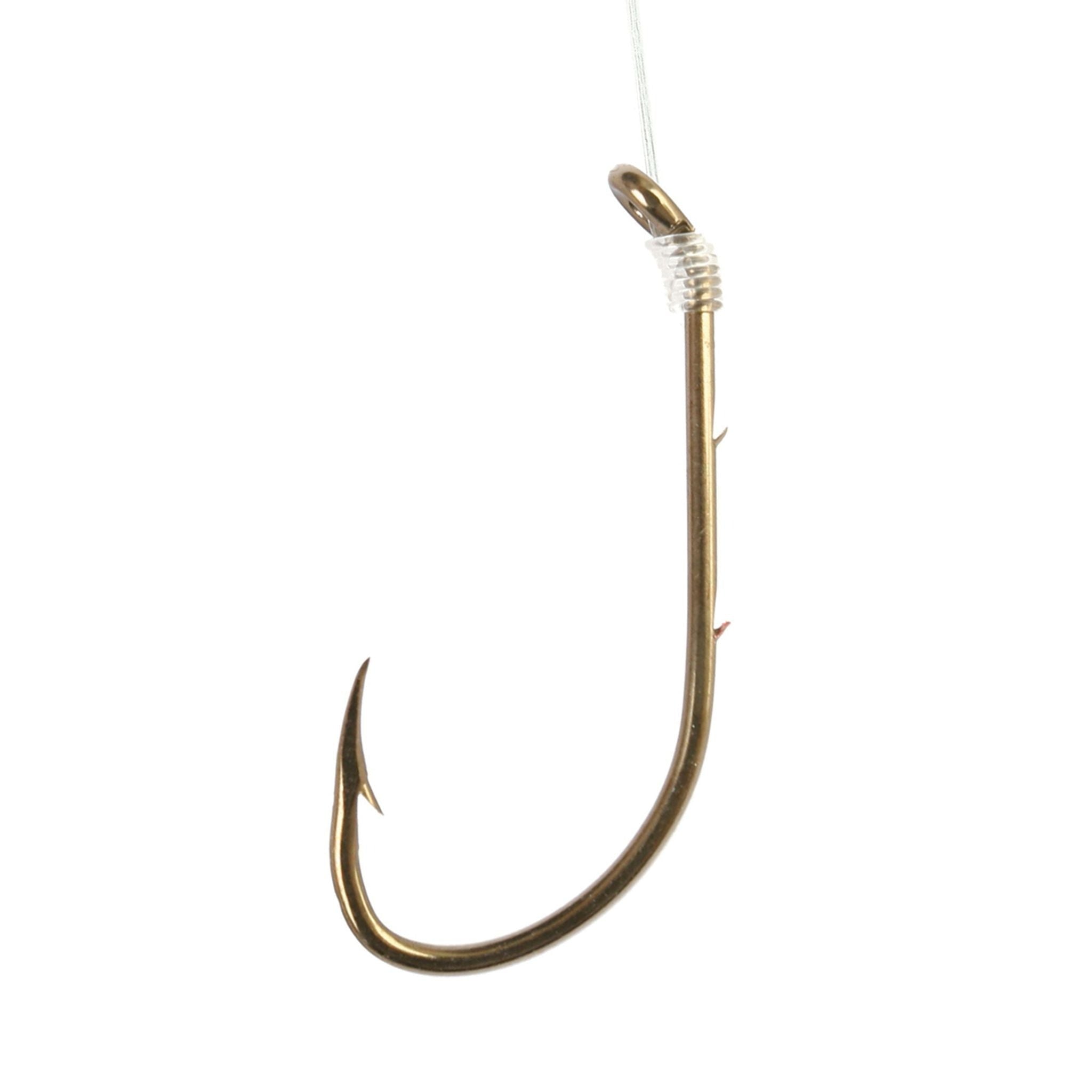 Baitholder Snelled Fishing Hooks Size 10 (6 Pack) - Perfect for Freshwater Fishing, Bass, Trout, and Panfish