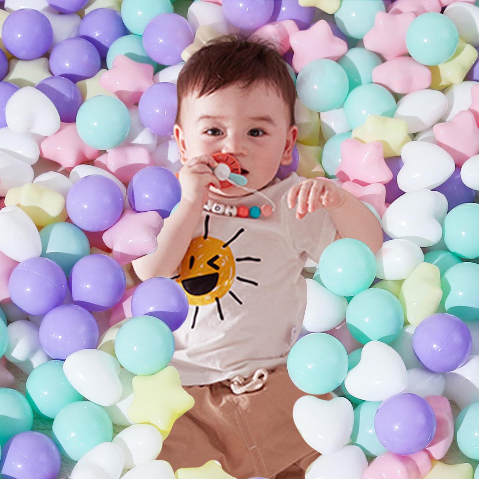 100/200/500/1000 Phthalate-Free & BPA-Free Plastic Ball Pit Balls for Toddlers - Crush-Proof Kids Play Balls with Storage Bag for Indoor/Outdoor Use - Perfect for Birthday Parties, Daycares & Sensory Play