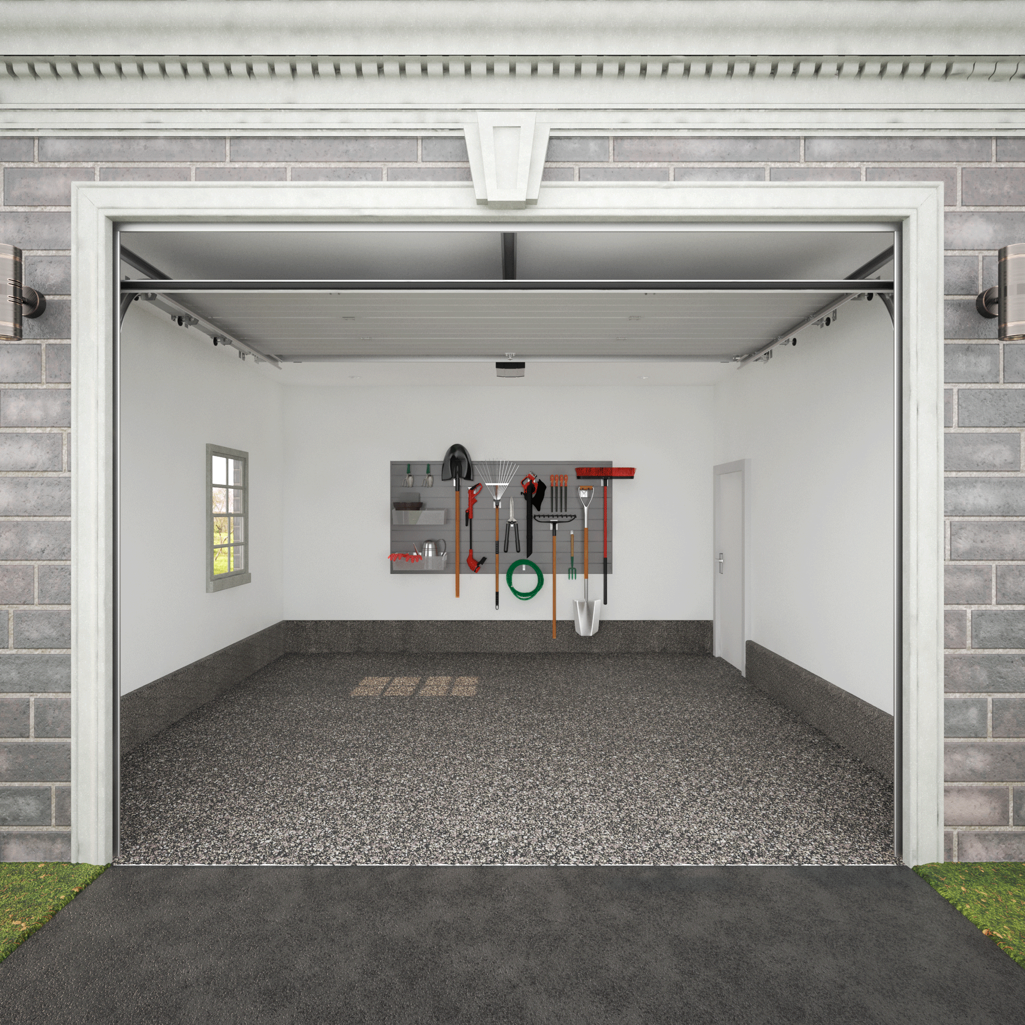 PVC Slatwall Organizer Bundle - Wall Mounted Retail Display System for Stores & Garages - Perfect for Organizing Tools, Accessories & Retail Merchandise