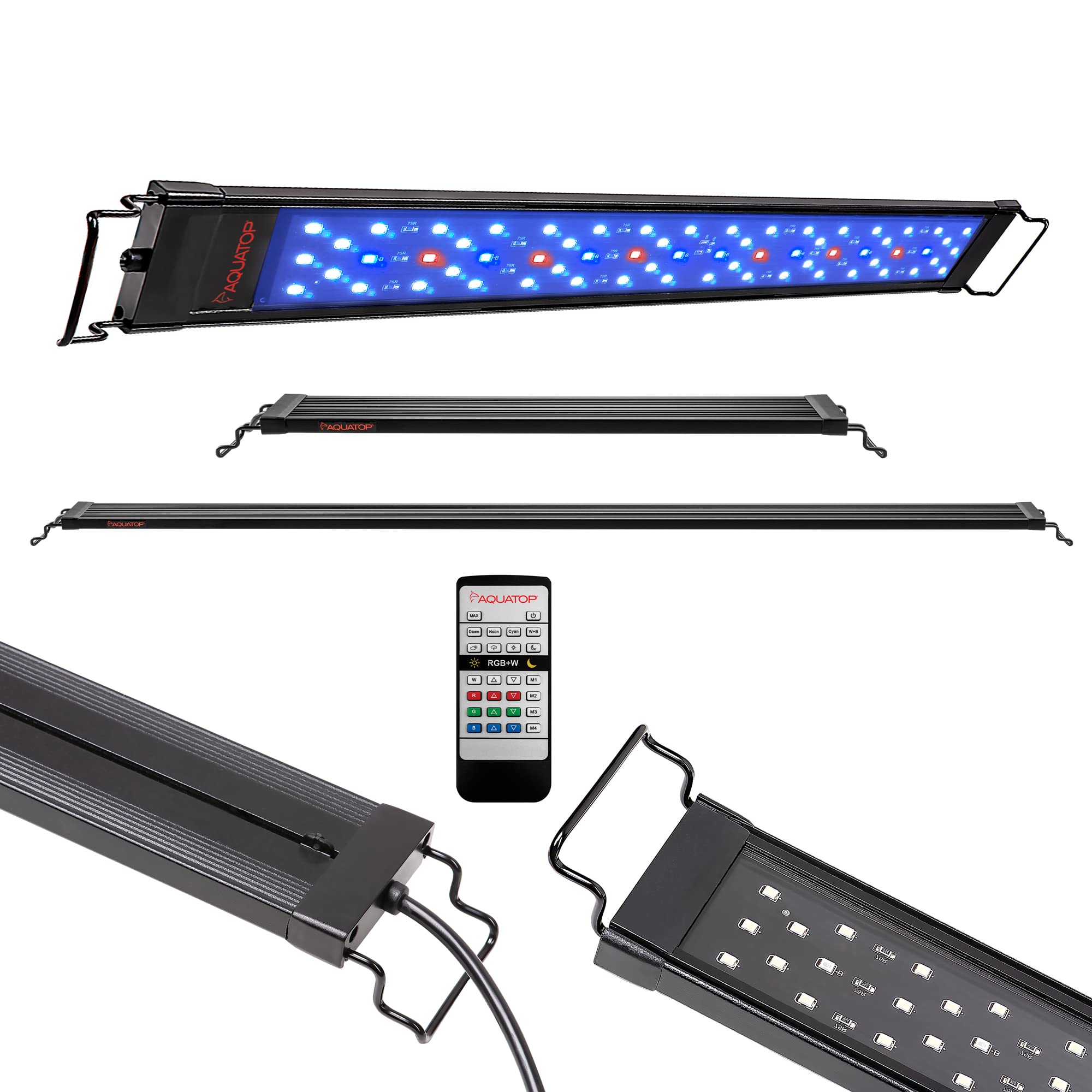 Aquatop SkyAqua Marine LED Saltwater Aquarium Light – 14000K Full Spectrum for Coral Growth, 30-36 Inch Fish Tank Lighting with Remote Control & 3 Position Toggle Switch – UL & CSA Certified – Perfect for Reef Tanks, Marine Aquariums & Saltwater Fish Habitats