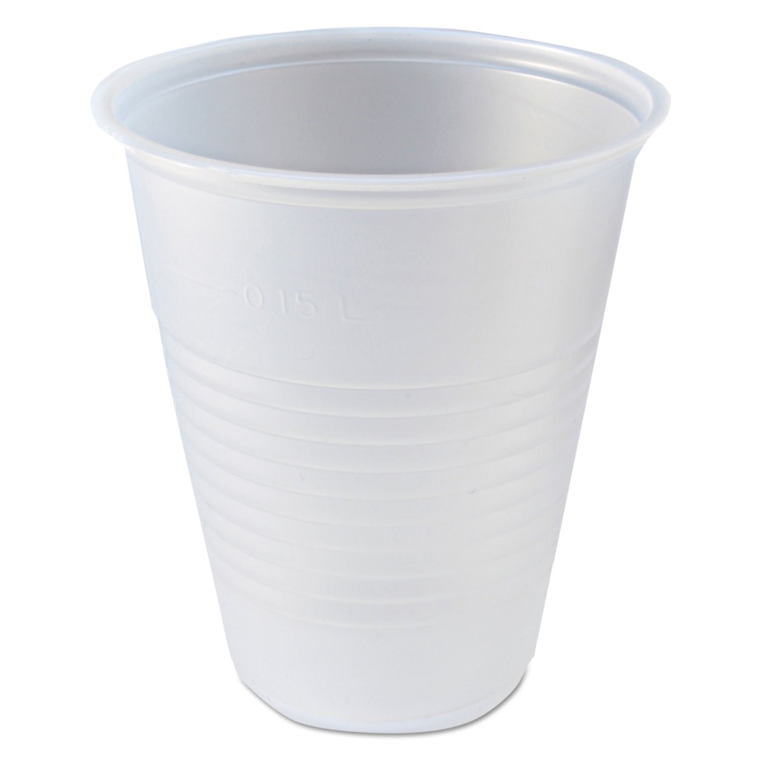 Fabri-Kal RK7 7 oz Clear Ribbed Cold Drink Cups - Durable Disposable Cups for Iced Coffee, Smoothies, and Party Beverages (FABRK7)