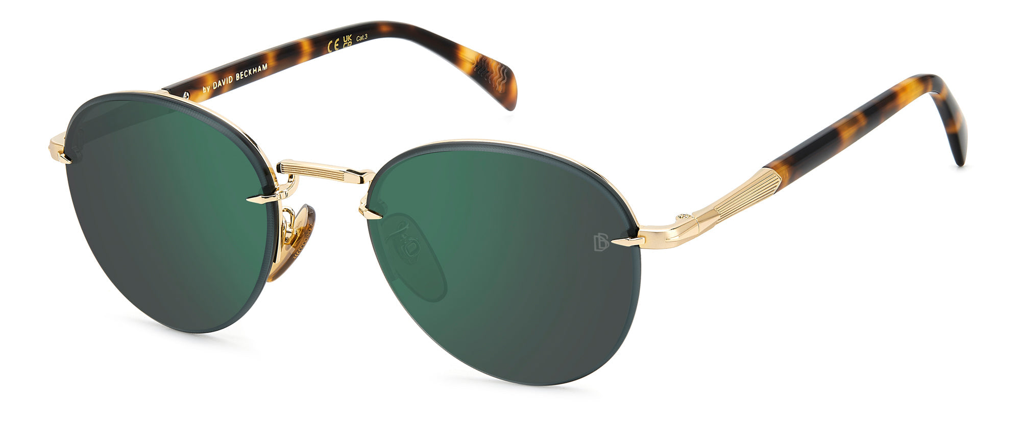 David Beckham DB1173/S Sunglasses - Polarized Aviator Style for Men & Women - Perfect for Driving, Travel & Outdoor Activities