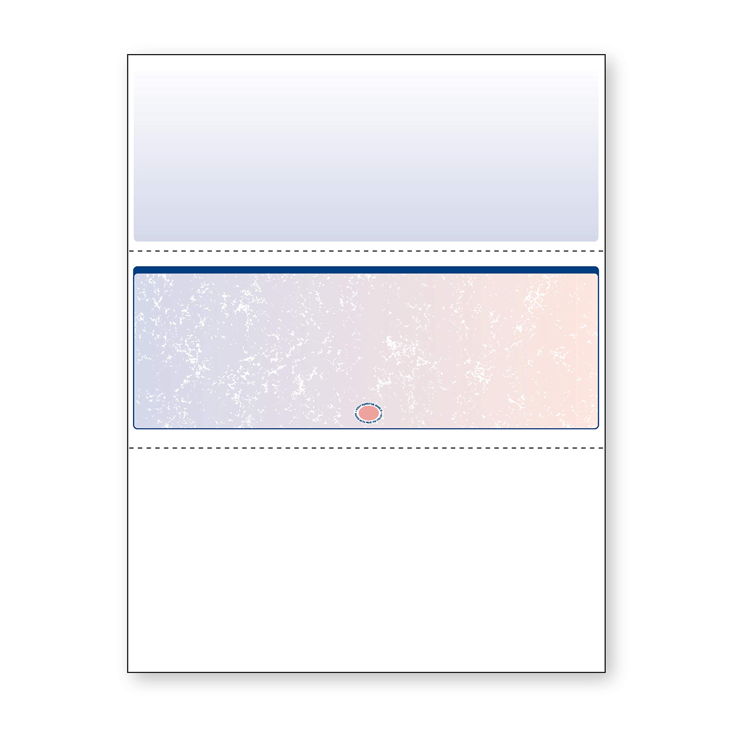 DocuGuard Blue/Red Premier Prismatic High Security Check Paper - 500 Blank Business Checks (04534) | Laser & Inkjet Printer Compatible | 13 Advanced Security Features | Ideal for Small Business Banking & Financial Transactions