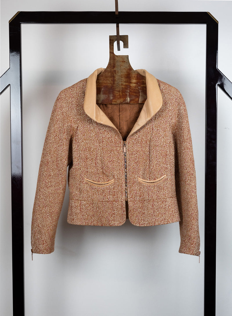 Chanel Pink Bouclé Wool Jacket Size 40 - Elegant & Timeless Women's Blazer for Office, Parties & Special Occasions