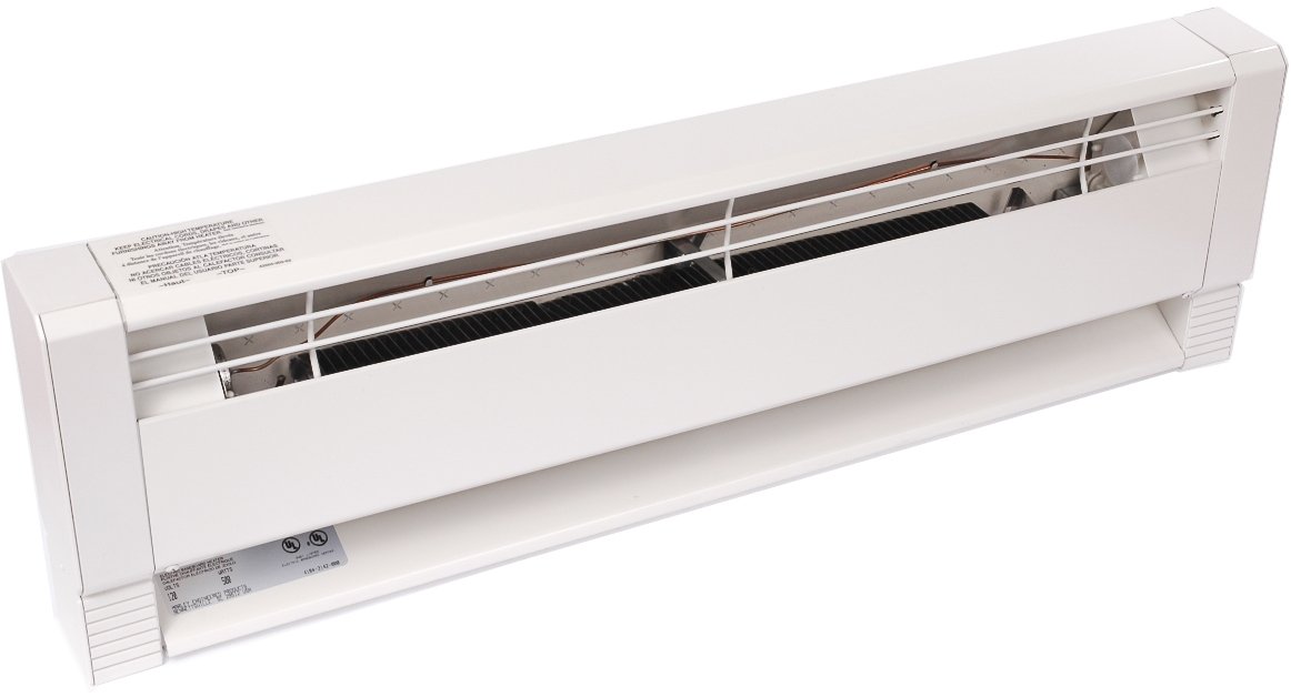 Marley HBB1254 Liquid Filled Electric Hydronic Baseboard Heater - 500W/1000W, White - Energy Efficient Quiet Heating for Bedrooms, Living Rooms & Offices