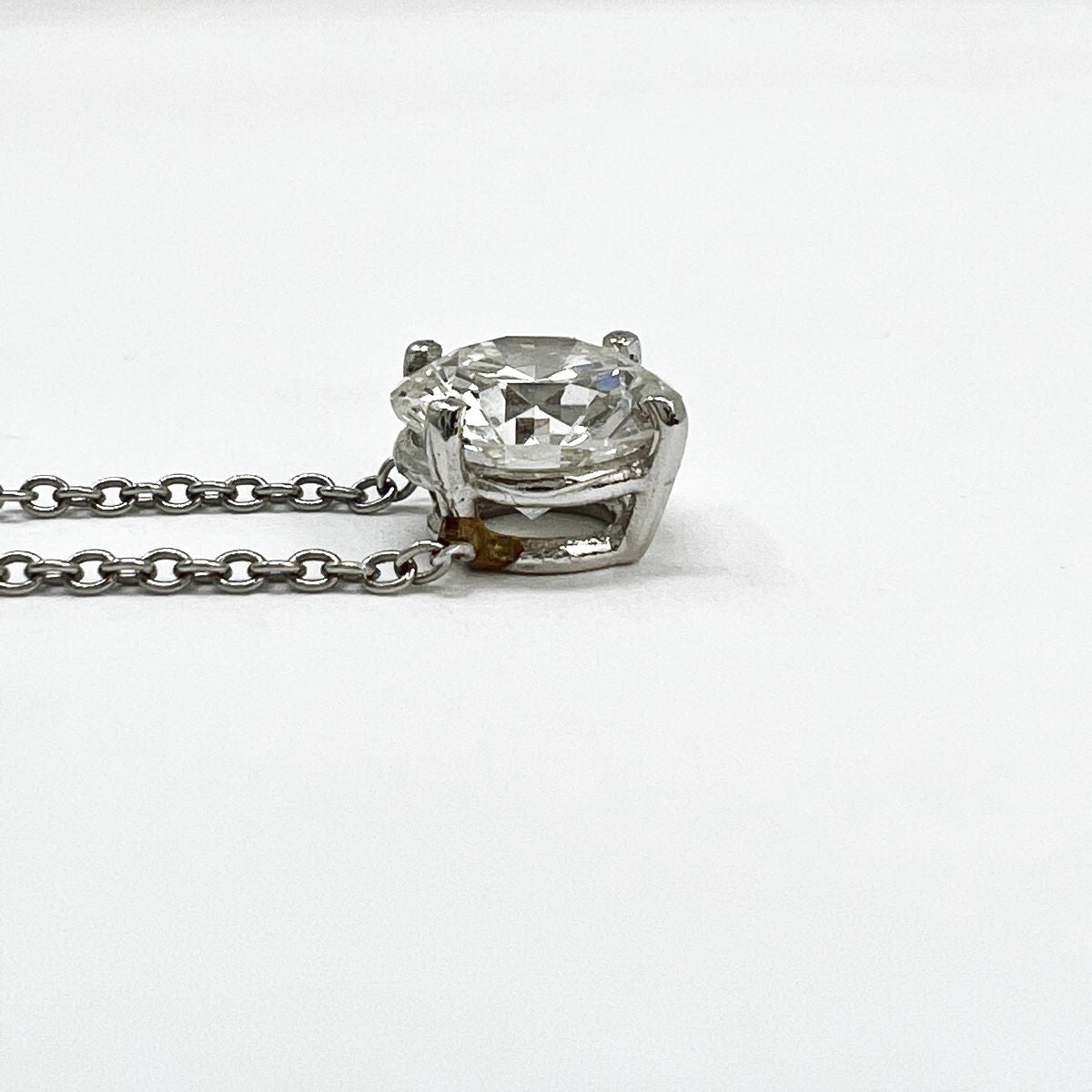 Platinum Diamond Pendant Necklace for Women - Elegant 18K White Gold Chain with Genuine Diamond Charm - Perfect for Weddings, Anniversaries & Special Occasions