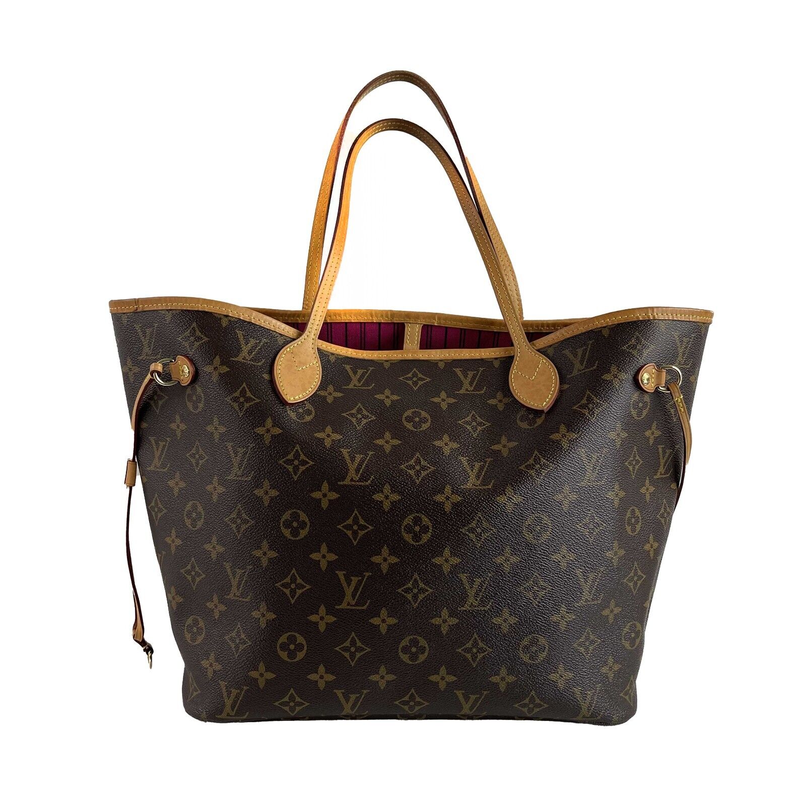 Authentic Louis Vuitton Neverfull MM Tote Bag - Brown Monogram Canvas with Full Kit | Luxury Designer Handbag for Women, Perfect for Work, Travel & Everyday Use