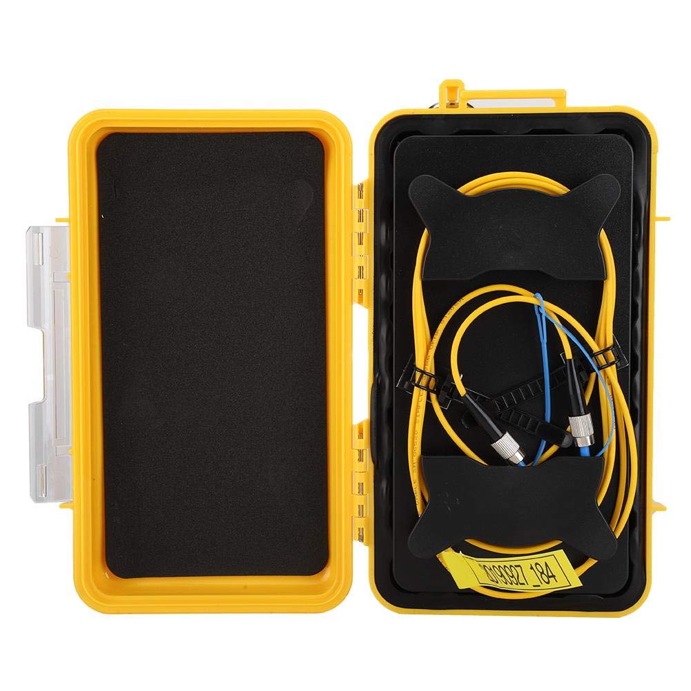 OTDR Launch Cable Box - FC/UPC to FC/UPC 1km Fiber Optic Cable for Optical Time-Domain Reflectometer Testing | Reduce Dead Zone & Improve Accuracy | Ideal for Network Installation, Maintenance & Troubleshooting