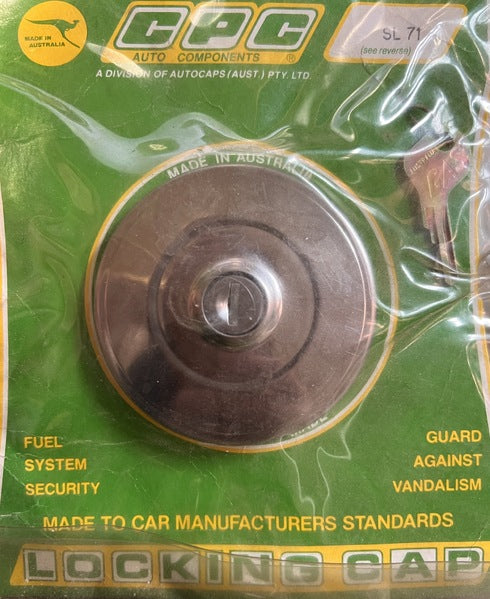 CPC Locking Gas Cap for Ford Cortina TC 6 Cylinder, Fairlane ZF/ZG 6 Cylinder & V8 Models (SL71) - Premium Anti-Theft Fuel Tank Security for Classic Cars