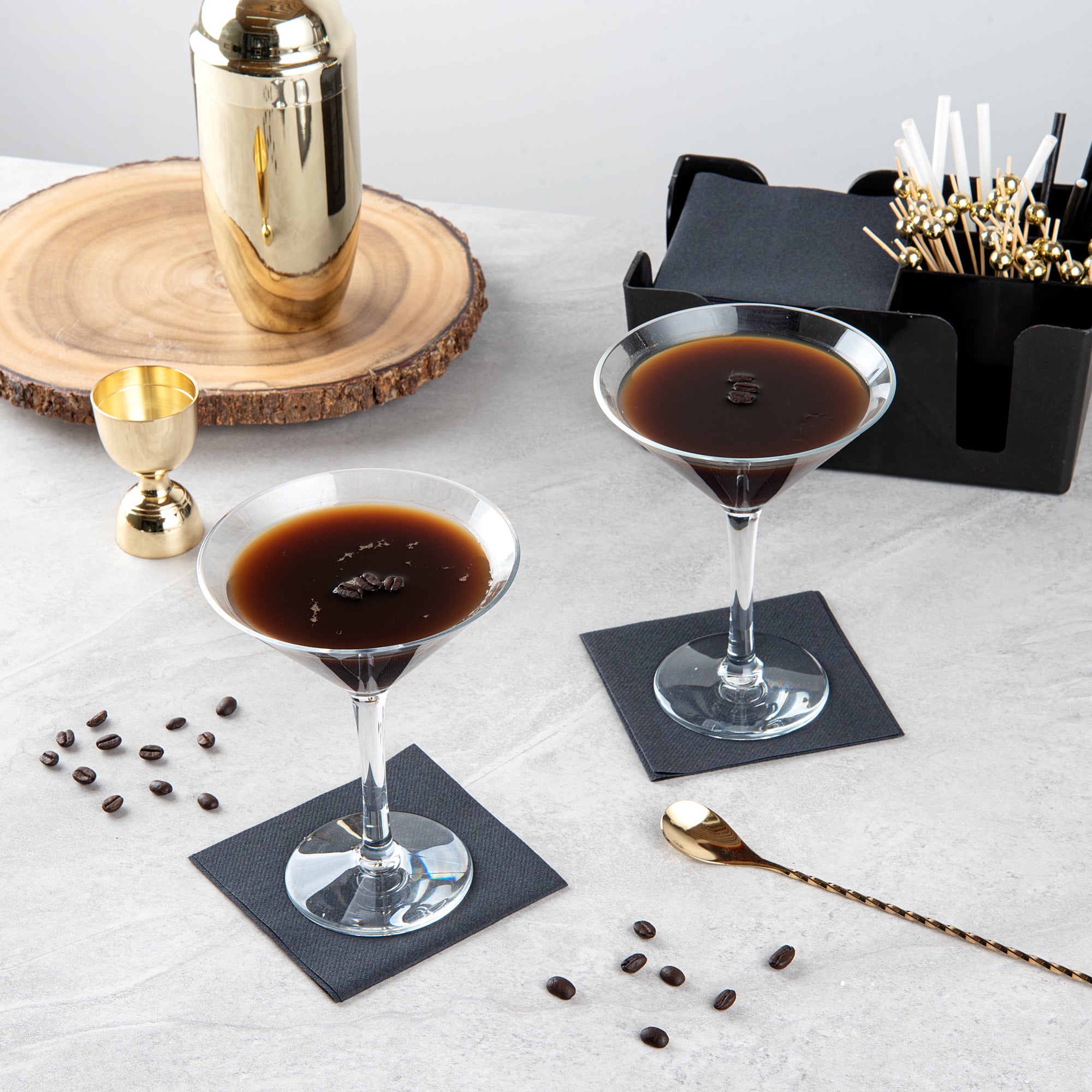 Premium 10 oz Polycarbonate Martini Glasses - Shatterproof Cocktail Glasses Set of 24 (5.25